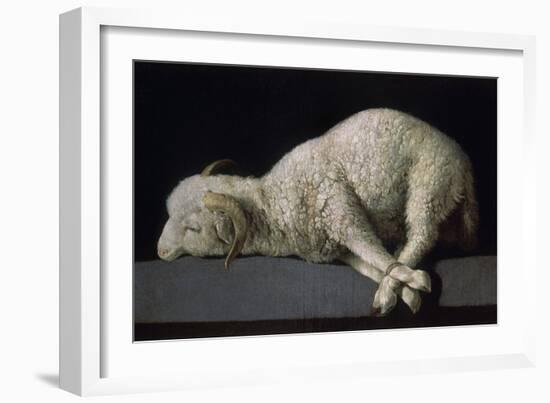 Agnus Dei, Ca.1635-40-Francisco de Zurbarán-Framed Giclee Print