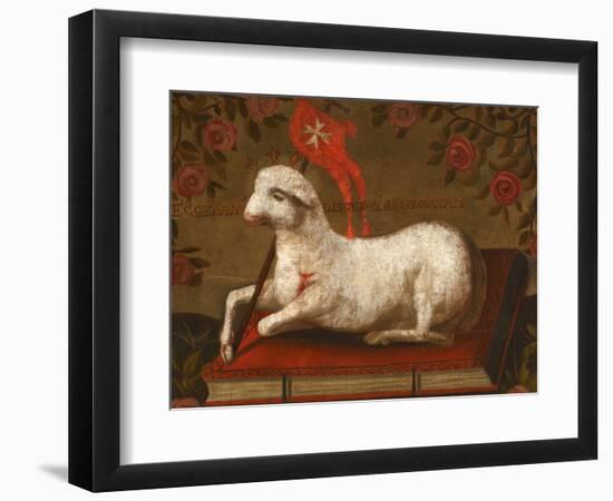 Agnus Dei with Banner of the Order of St. John-null-Framed Giclee Print