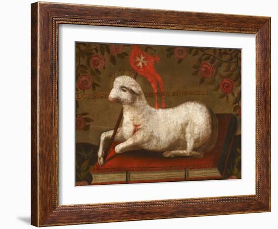 Agnus Dei with Banner of the Order of St. John-null-Framed Giclee Print