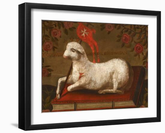 Agnus Dei with Banner of the Order of St. John-null-Framed Giclee Print