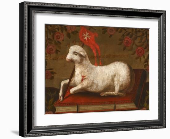 Agnus Dei with Banner of the Order of St. John-null-Framed Giclee Print