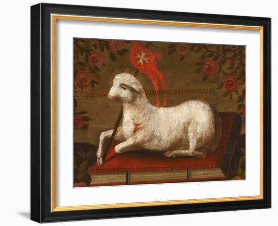 Agnus Dei with Banner of the Order of St. John-null-Framed Giclee Print