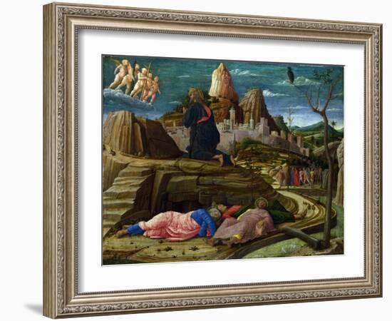 Agony in the Garden, c.1460-Andrea Mantegna-Framed Giclee Print