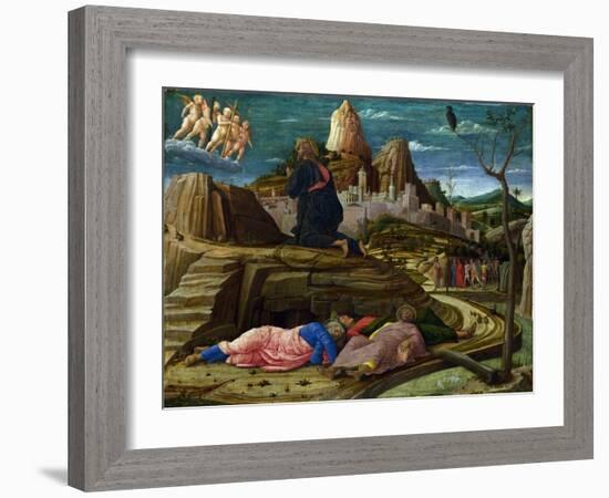 Agony in the Garden, c.1460-Andrea Mantegna-Framed Giclee Print