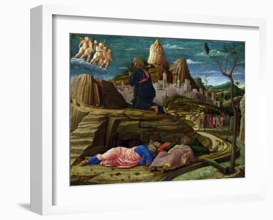 Agony in the Garden, c.1460-Andrea Mantegna-Framed Giclee Print