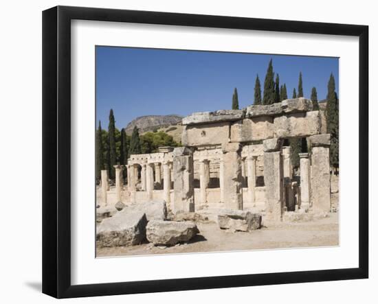 Agora, Archaeological Site of Hierapolis, Pamukkale, Anatolia, Turkey Minor, Eurasia-Philip Craven-Framed Photographic Print