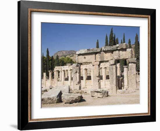 Agora, Archaeological Site of Hierapolis, Pamukkale, Anatolia, Turkey Minor, Eurasia-Philip Craven-Framed Photographic Print