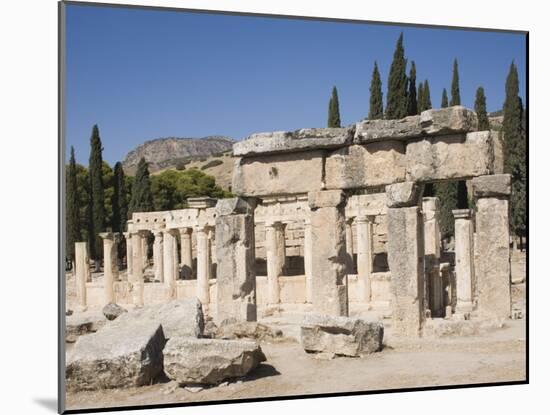 Agora, Archaeological Site of Hierapolis, Pamukkale, Anatolia, Turkey Minor, Eurasia-Philip Craven-Mounted Photographic Print