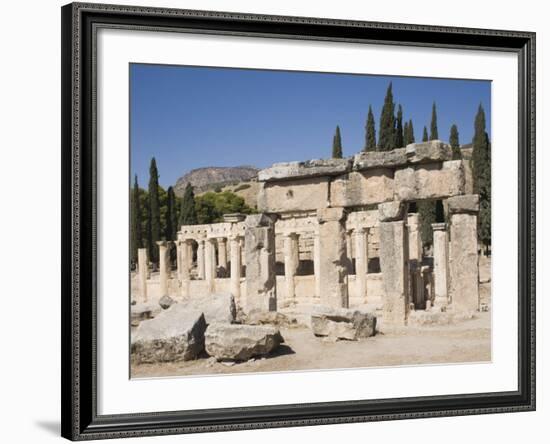 Agora, Archaeological Site of Hierapolis, Pamukkale, Anatolia, Turkey Minor, Eurasia-Philip Craven-Framed Photographic Print