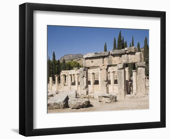 Agora, Archaeological Site of Hierapolis, Pamukkale, Anatolia, Turkey Minor, Eurasia-Philip Craven-Framed Photographic Print