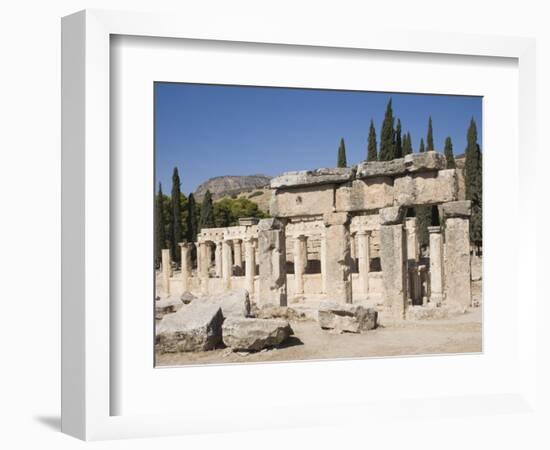 Agora, Archaeological Site of Hierapolis, Pamukkale, Anatolia, Turkey Minor, Eurasia-Philip Craven-Framed Photographic Print