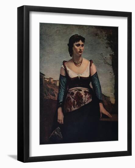 'Agostina', 1866-Jean-Baptiste-Camille Corot-Framed Giclee Print