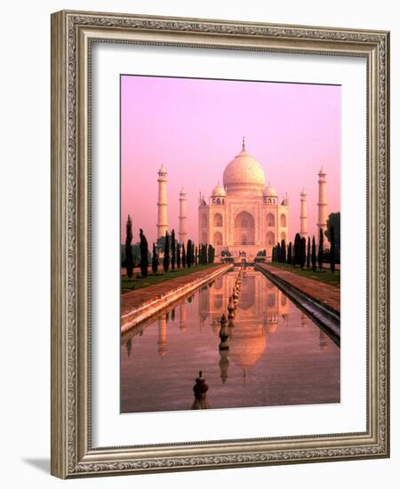 Agra, India, Wonder of the Taj Mahal-Bill Bachmann-Framed Photographic Print