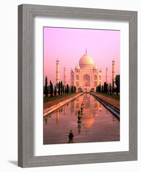 Agra, India, Wonder of the Taj Mahal-Bill Bachmann-Framed Photographic Print