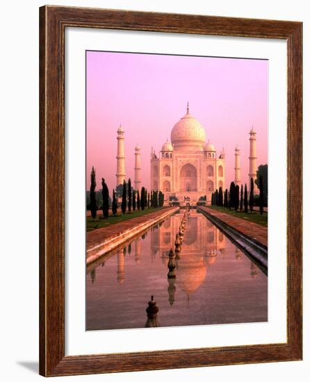 Agra, India, Wonder of the Taj Mahal-Bill Bachmann-Framed Photographic Print