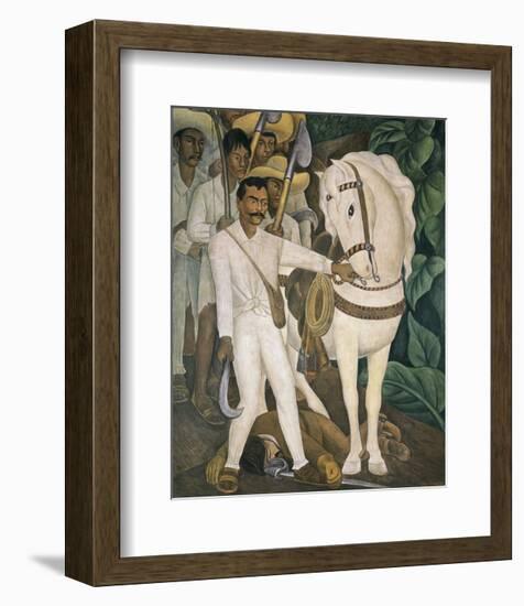 Agrarian Leader Zapata-Diego Rivera-Framed Art Print