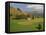 Agricultural Landscape of Farmland and Hills Near Salers, Cantal, Auvergne, France-Michael Busselle-Framed Premier Image Canvas