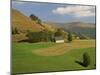 Agricultural Landscape of Farmland and Hills Near Salers, Cantal, Auvergne, France-Michael Busselle-Mounted Photographic Print