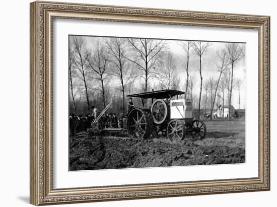 Agriculture a Road Engine Ancestor of the Tractors-Brothers Seeberger-Framed Photographic Print