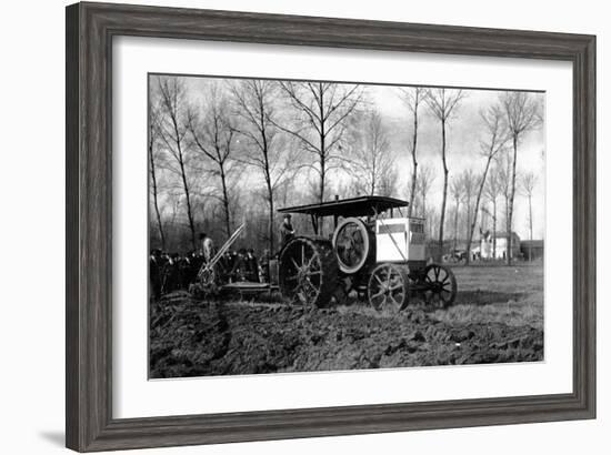 Agriculture a Road Engine Ancestor of the Tractors-Brothers Seeberger-Framed Photographic Print