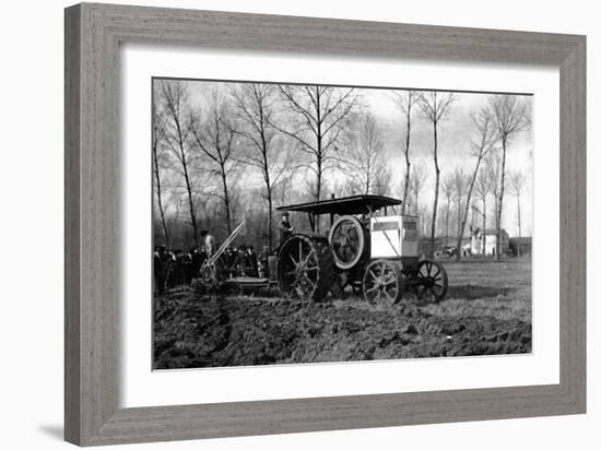 Agriculture a Road Engine Ancestor of the Tractors-Brothers Seeberger-Framed Photographic Print