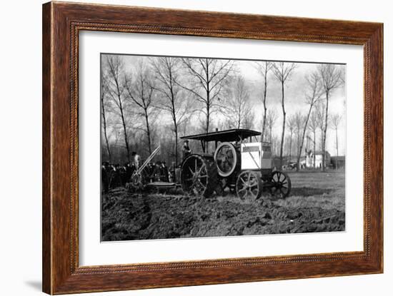 Agriculture a Road Engine Ancestor of the Tractors-Brothers Seeberger-Framed Photographic Print