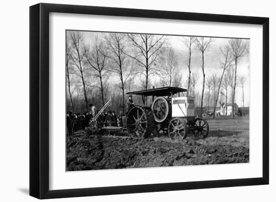Agriculture a Road Engine Ancestor of the Tractors-Brothers Seeberger-Framed Photographic Print