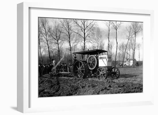 Agriculture a Road Engine Ancestor of the Tractors-Brothers Seeberger-Framed Photographic Print