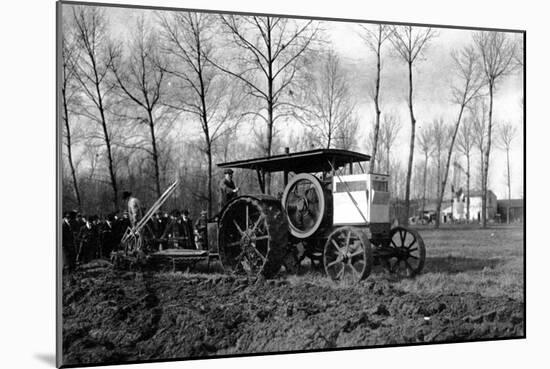 Agriculture a Road Engine Ancestor of the Tractors-Brothers Seeberger-Mounted Photographic Print