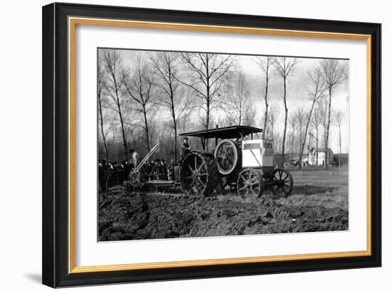 Agriculture a Road Engine Ancestor of the Tractors-Brothers Seeberger-Framed Photographic Print