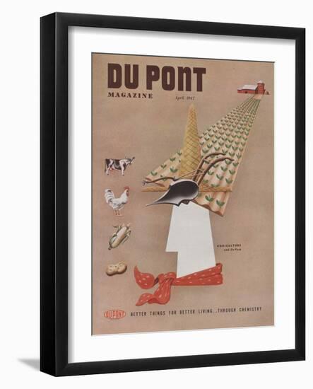 Agriculture and Du Pont, Front Cover of 'The Du Pont Magazine', April 1947-null-Framed Giclee Print