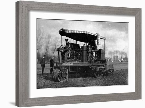 Agriculture German Tractor with Oil-Brothers Seeberger-Framed Photographic Print