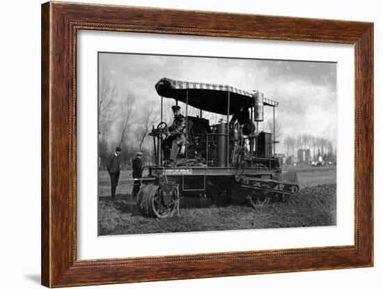 Agriculture German Tractor with Oil-Brothers Seeberger-Framed Photographic Print