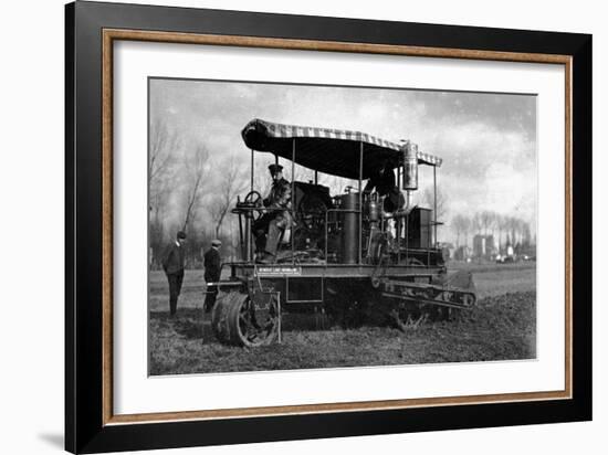 Agriculture German Tractor with Oil-Brothers Seeberger-Framed Photographic Print