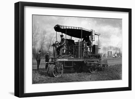 Agriculture German Tractor with Oil-Brothers Seeberger-Framed Photographic Print