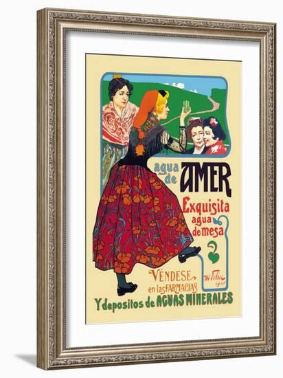 Agua de Amer: Exquisita Agua de Mesa-Mary Wright Jones-Framed Art Print