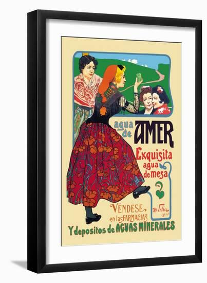 Agua de Amer: Exquisita Agua de Mesa-Mary Wright Jones-Framed Art Print