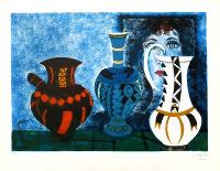 Trois vases-Agustin Ubeda-Framed Collectable Print