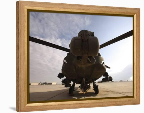 AH-64 Helicopter Sits on the Flight Line at Camp Speicher-Stocktrek Images-Framed Premier Image Canvas