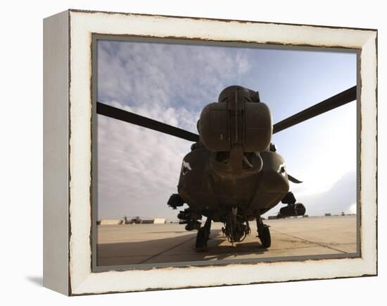 AH-64 Helicopter Sits on the Flight Line at Camp Speicher-Stocktrek Images-Framed Premier Image Canvas