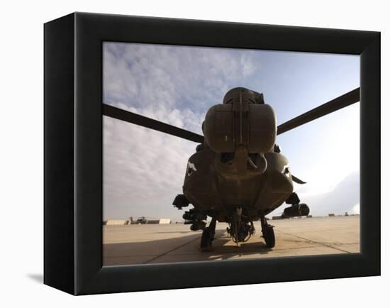 AH-64 Helicopter Sits on the Flight Line at Camp Speicher-Stocktrek Images-Framed Premier Image Canvas