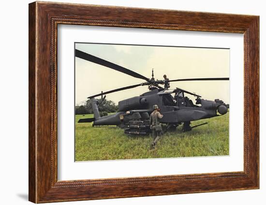 AH-64A Apache Helicopter-null-Framed Art Print