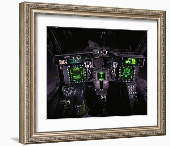 AH-64D advanced combat helicopter-null-Framed Art Print