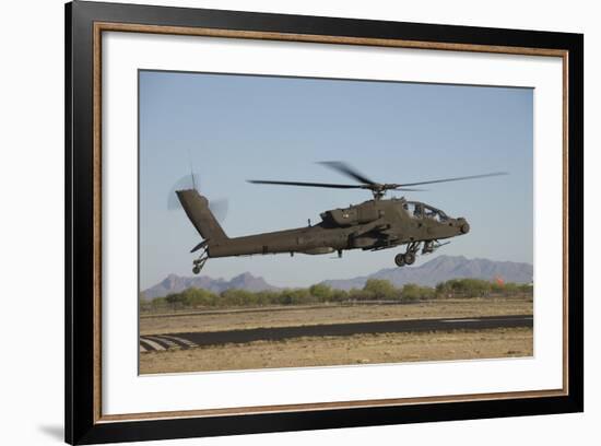 Ah-64D Apache Longbow Lifts Off on a Mission-Stocktrek Images-Framed Photographic Print