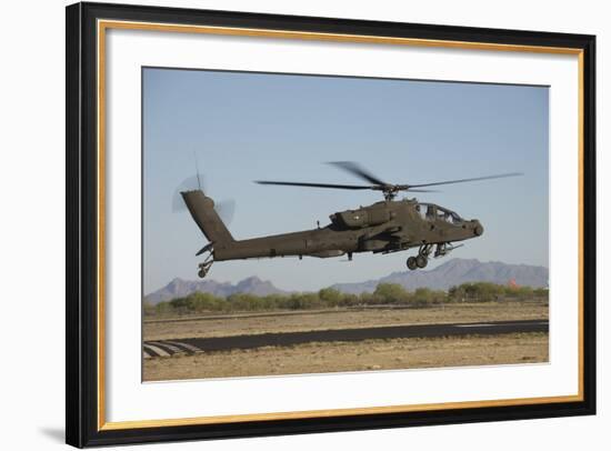 Ah-64D Apache Longbow Lifts Off on a Mission-Stocktrek Images-Framed Photographic Print