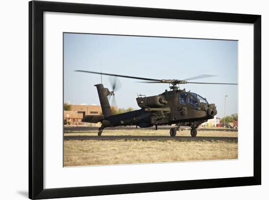 Ah-64D Apache Longbow Taxiing Out to the Launch Pad-Stocktrek Images-Framed Photographic Print