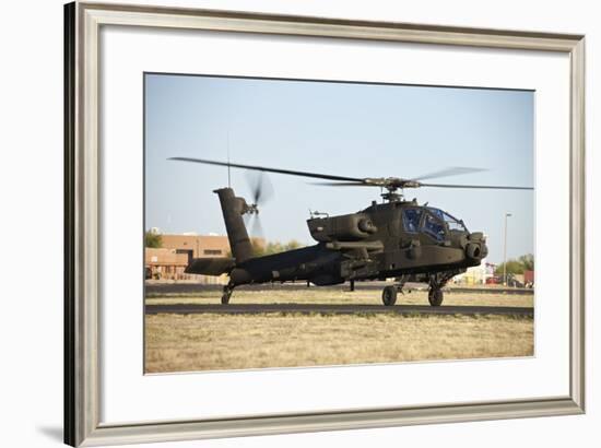 Ah-64D Apache Longbow Taxiing Out to the Launch Pad-Stocktrek Images-Framed Photographic Print