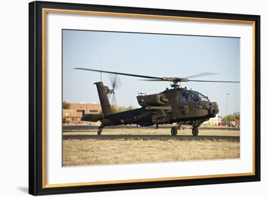 Ah-64D Apache Longbow Taxiing Out to the Launch Pad-Stocktrek Images-Framed Photographic Print