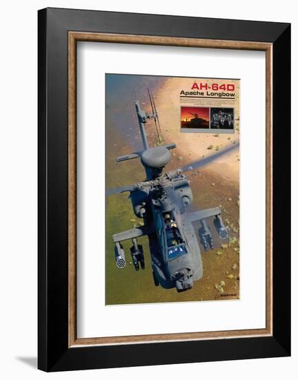 AH-64D Apache Longbow-null-Framed Art Print