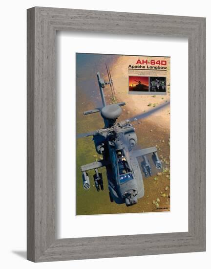 AH-64D Apache Longbow-null-Framed Art Print